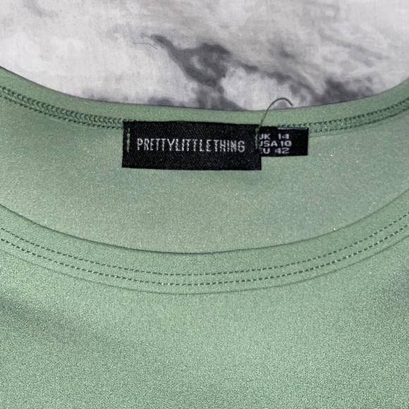 PLT Sage Crepe Structured Underbust Crop Top - Picture 4 of 4